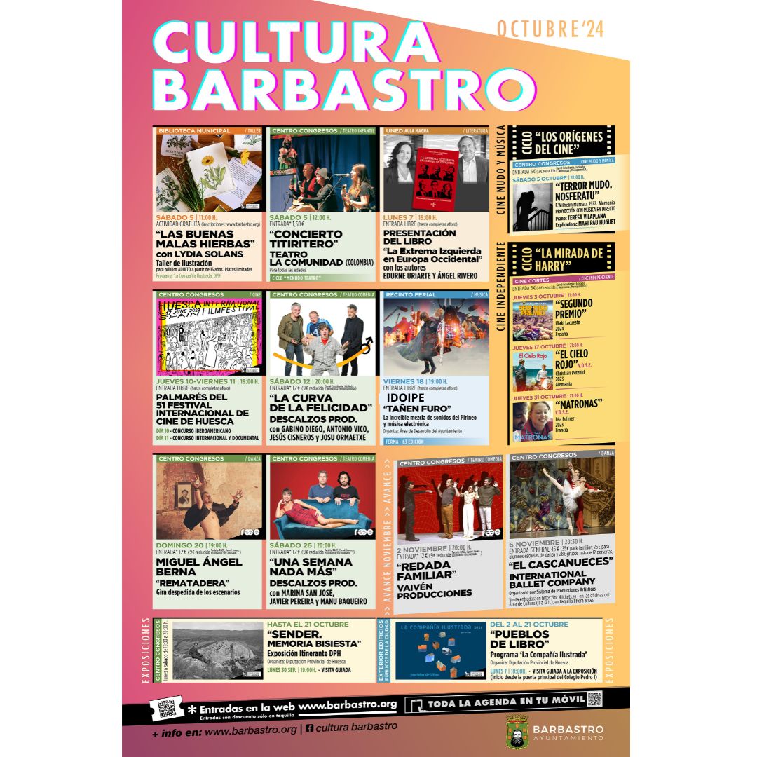 Teatro, cine y exposiciones centran la programación cultural del fin de semana