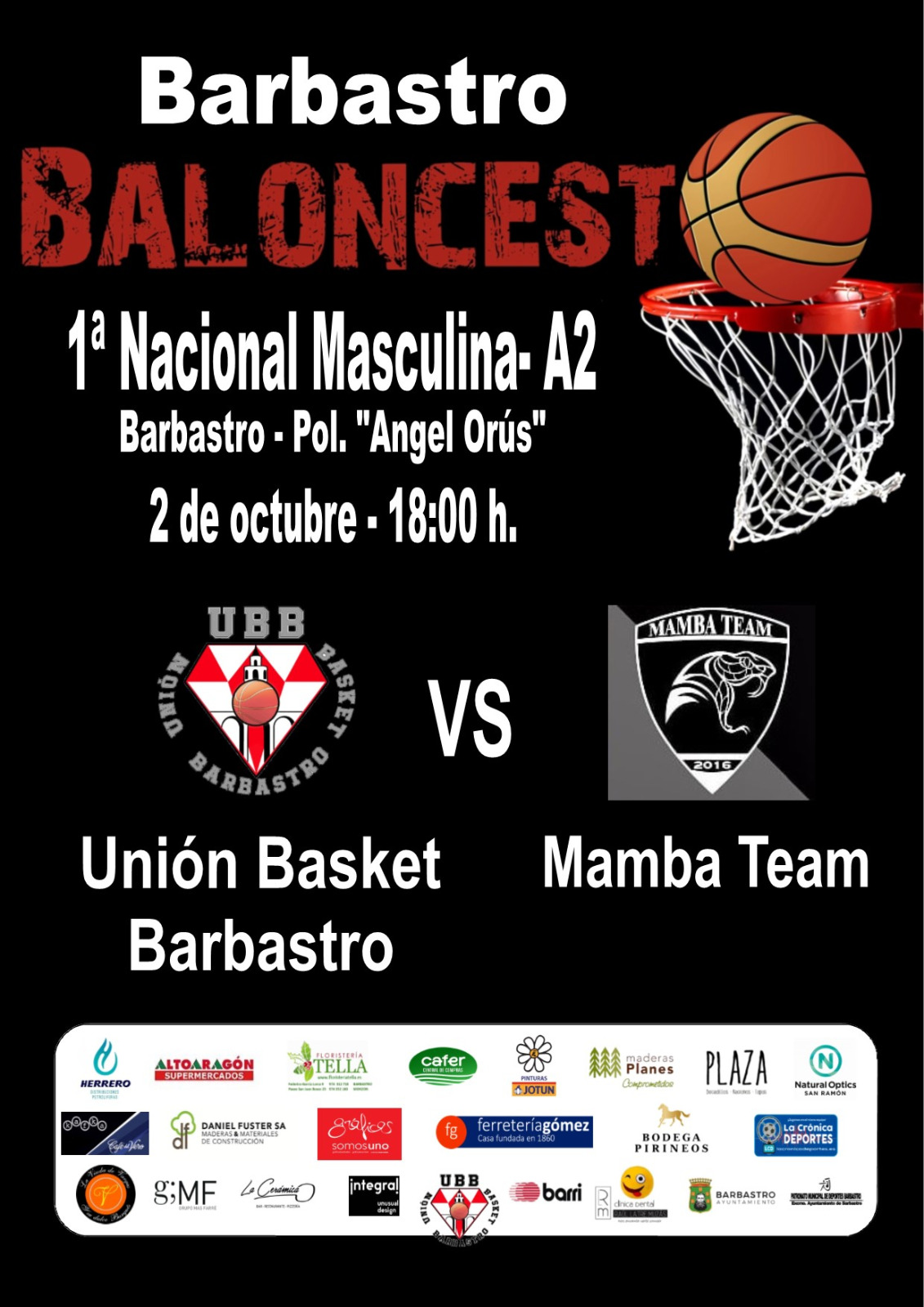 UB Barbastro Mamba Team 2 octubre