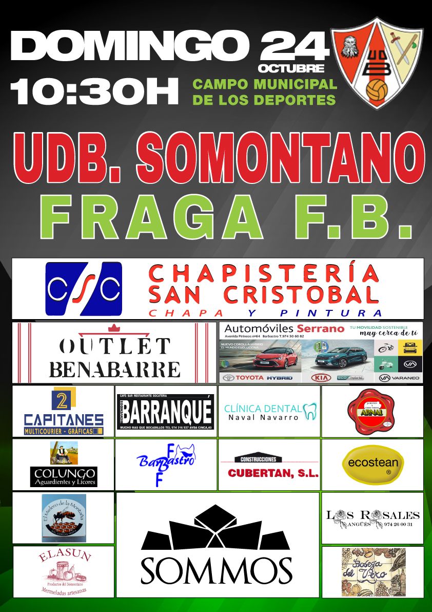 UDB Somontano Fraga 24 octubre