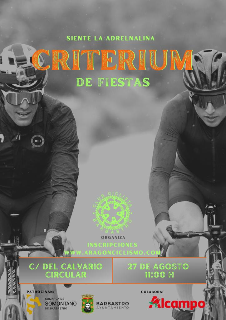 Criterium Fiestas Barbastro ciclismo