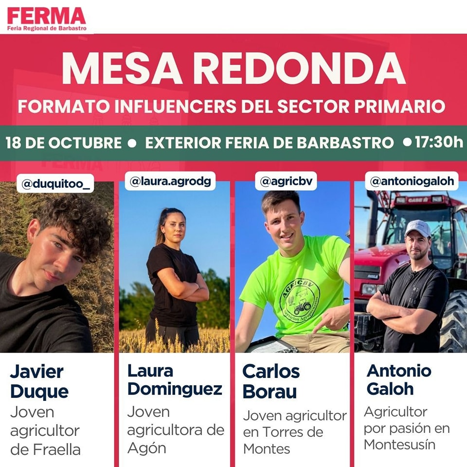 FERMA 2024 incluye una mesa redonda de influencers agrarios