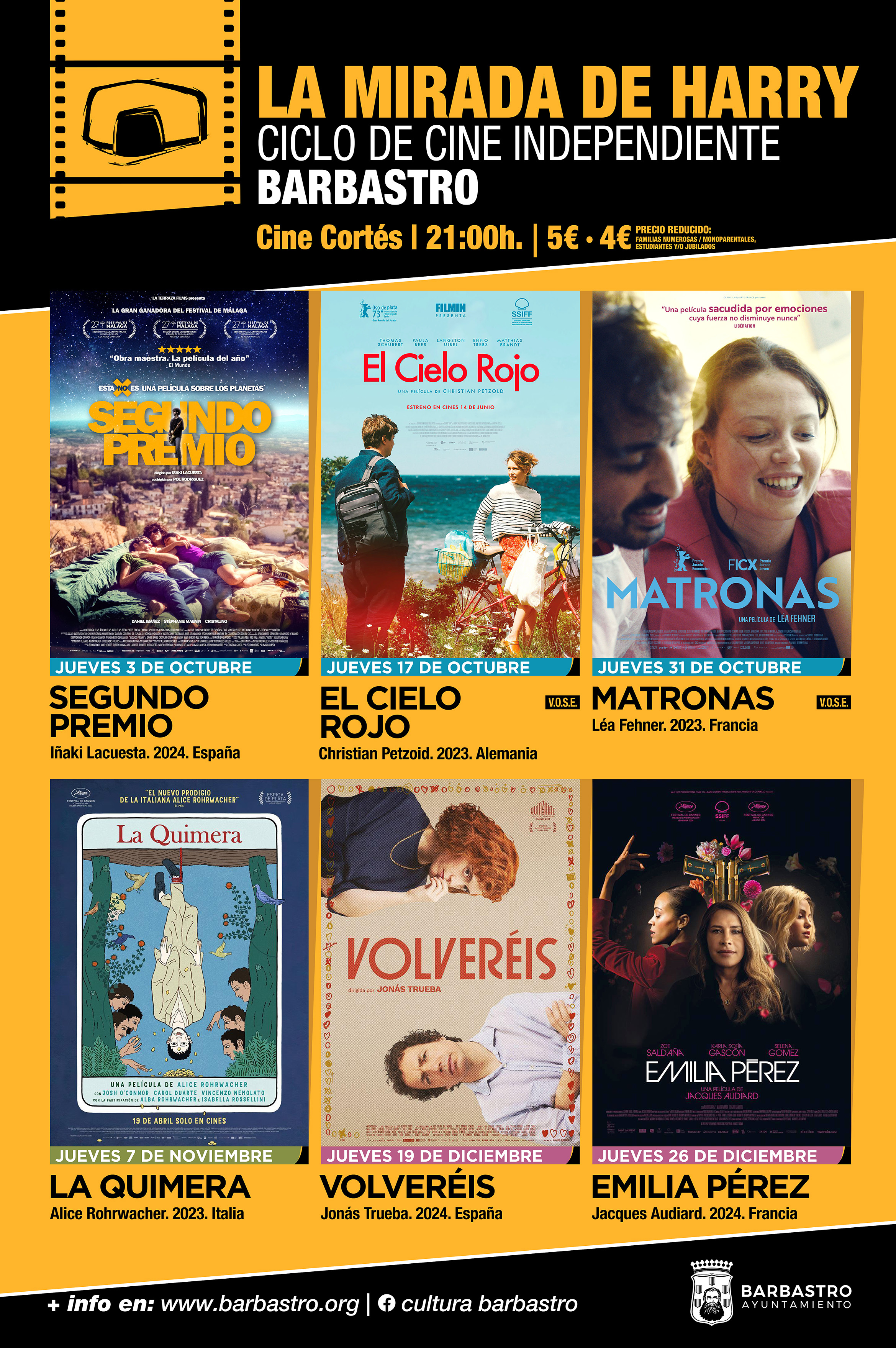 Mupi CINE 2024 octubre diciembre 2024