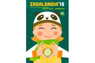 Cartel anunciador de Zagalandia. 