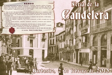 Cartel de la próxima edición de la Feria de la Candelera.