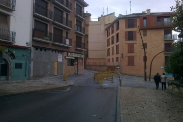 Obras en la calle San José de Calasanz, dentro de este proyecto.