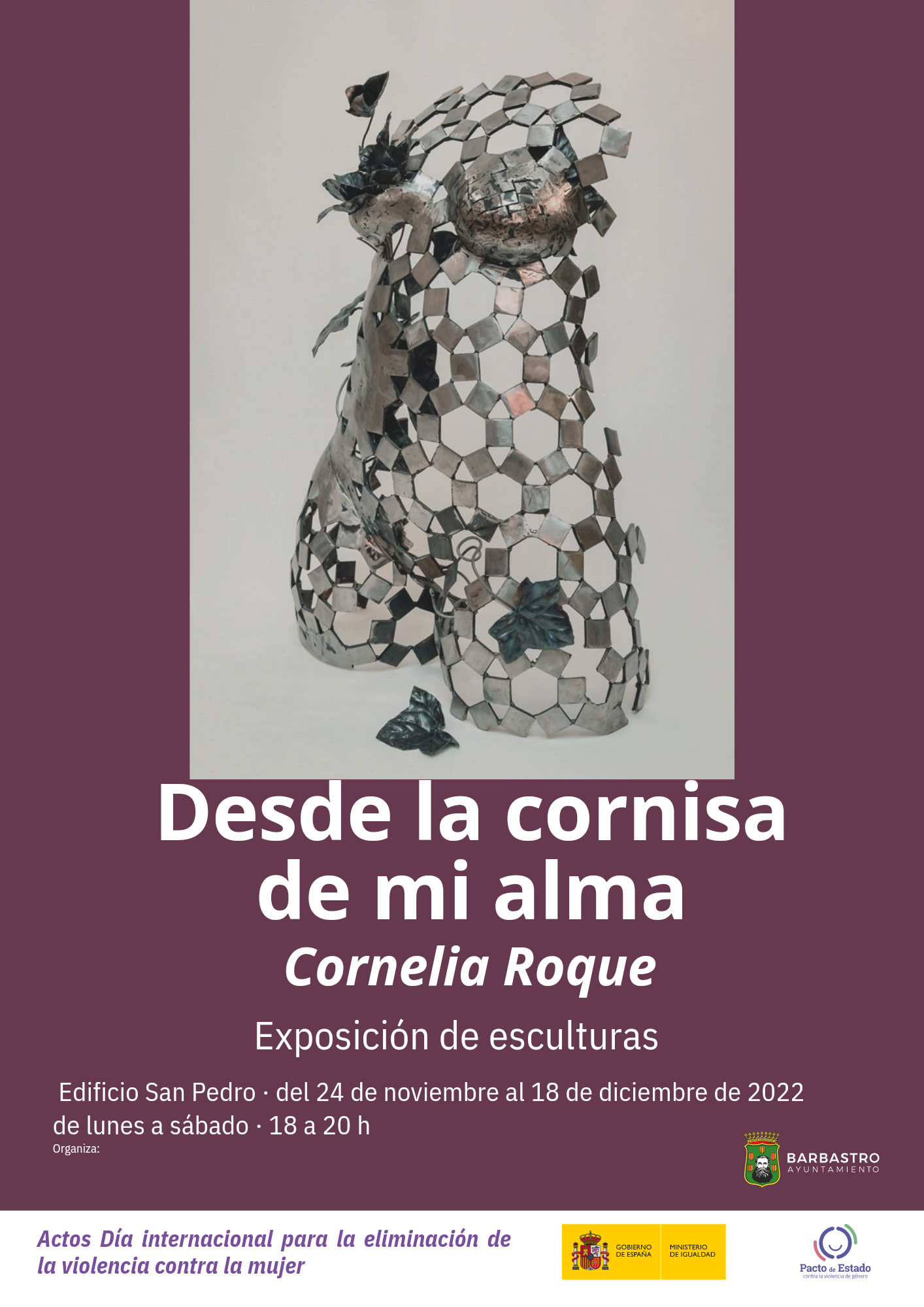 Cartel Exposición Cornelia Roque