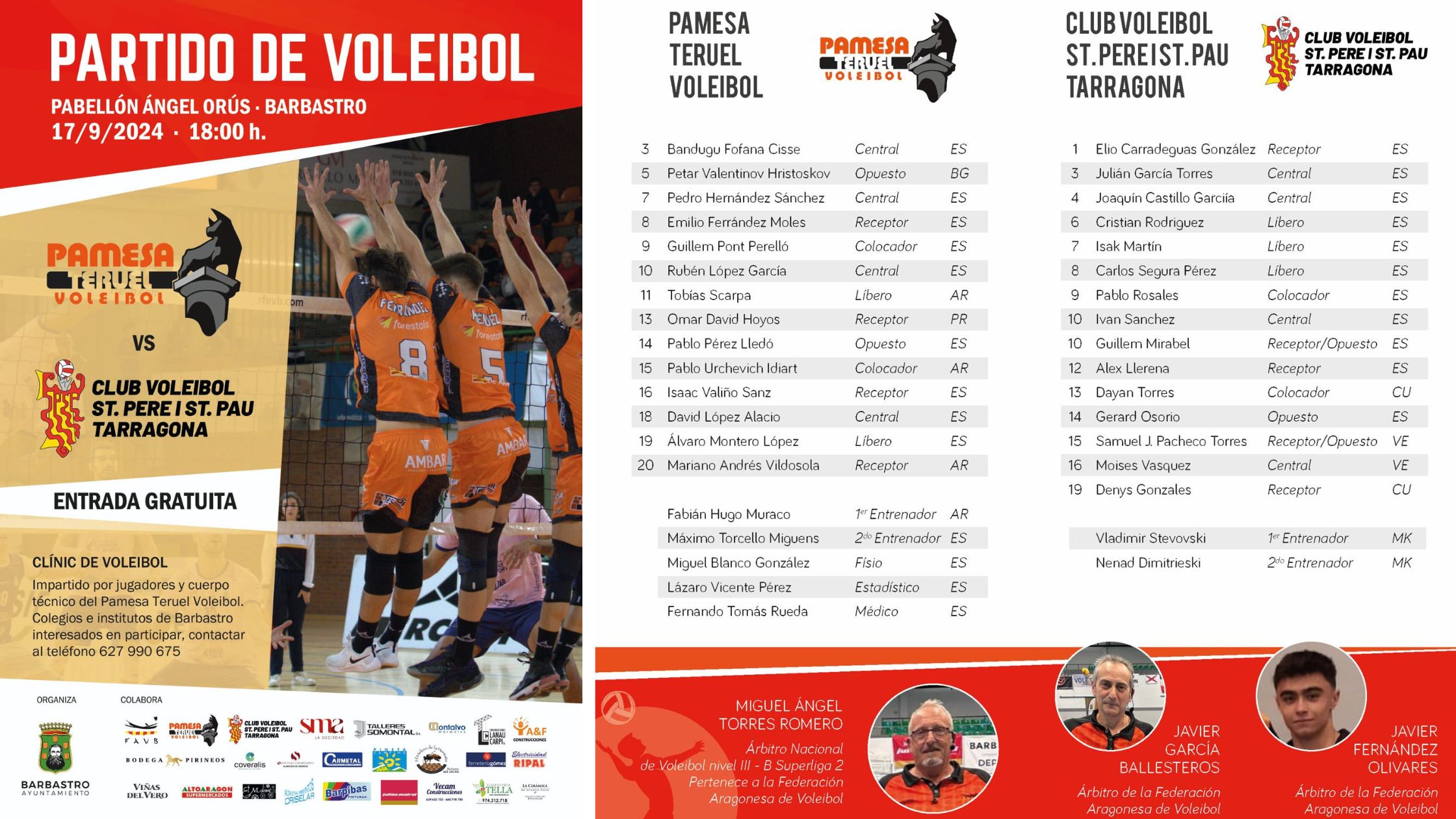 Barbastro vuelve a acercar el voleibol de primer nivel a los escolares y a los aficionados a este deporte