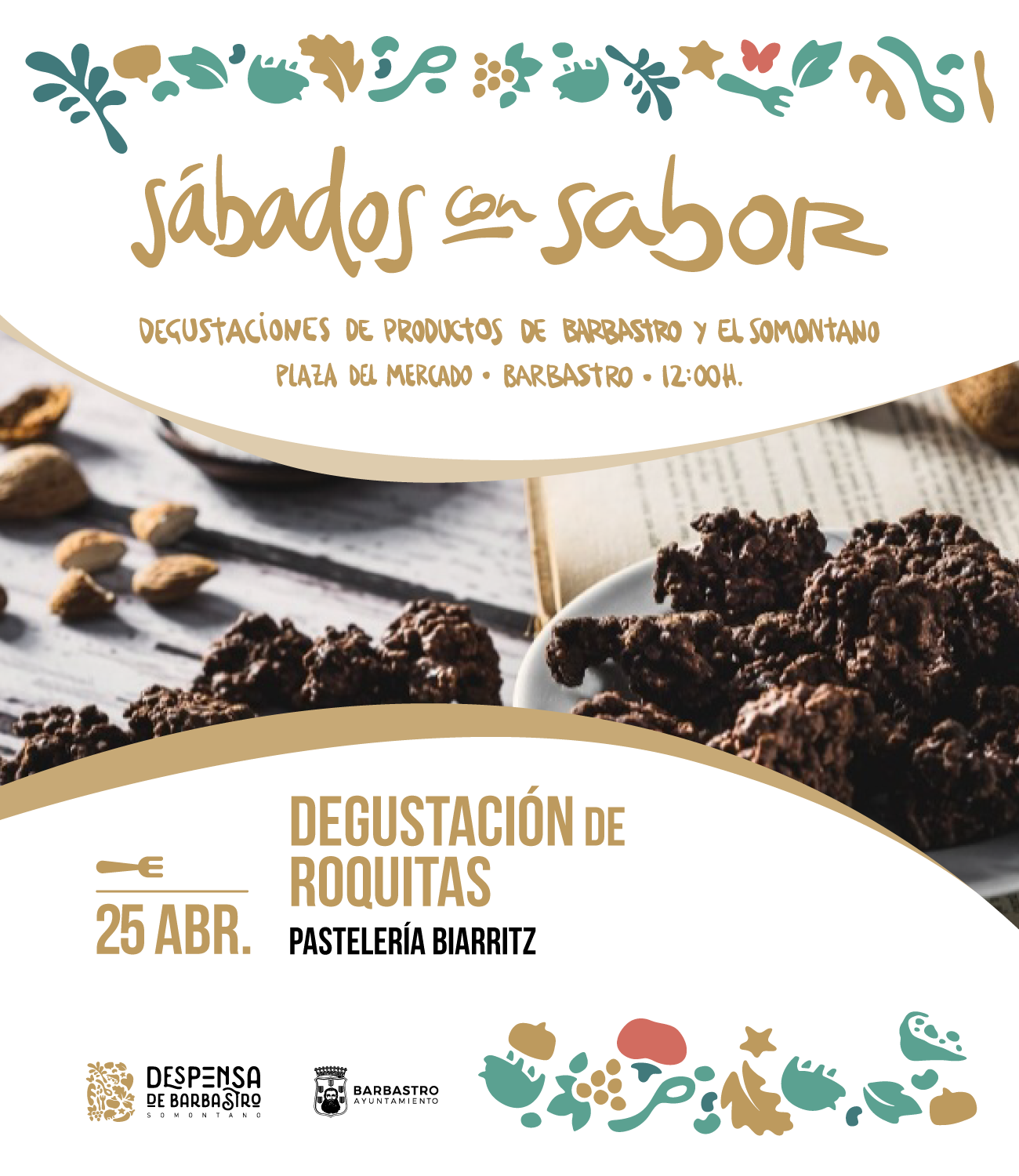 Cuarta degustación del programa ‘Sábados con Sabor’ de este 2026 con las ‘Roquitas’ de Biarritz como protagonistas