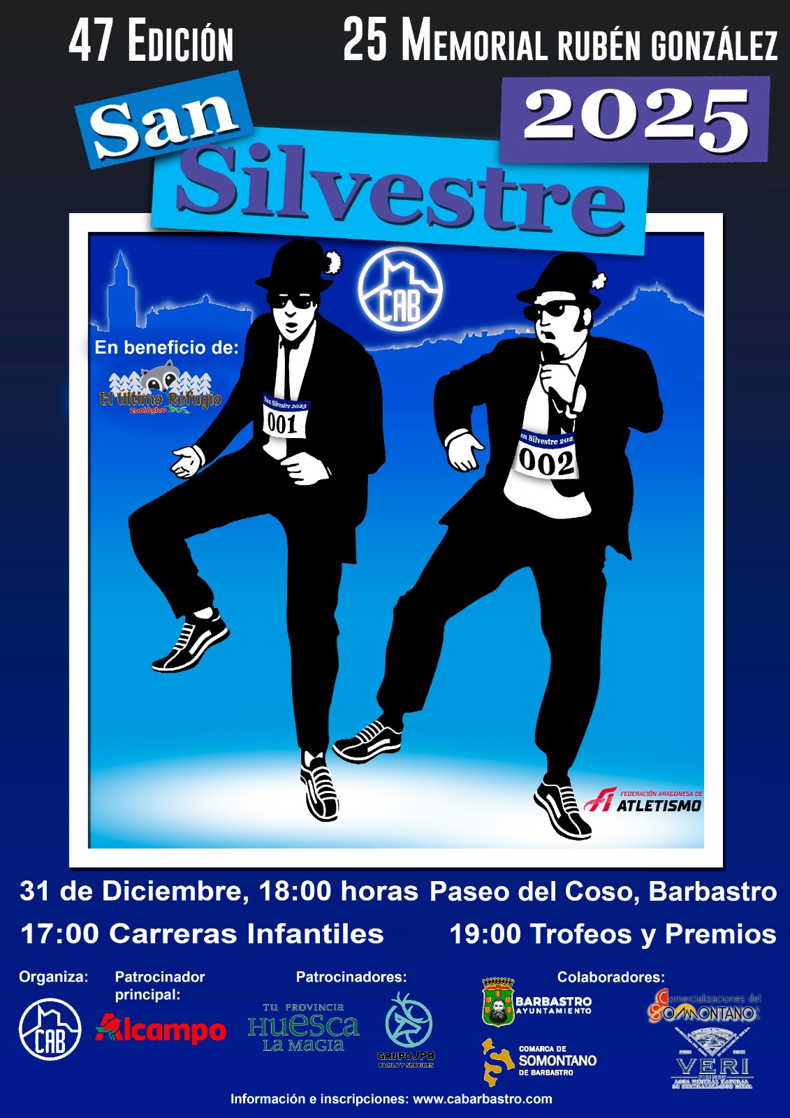La San Silvestre de Barbastro aspira a igualar los 300 participantes de 2024 en su XLVII edición 