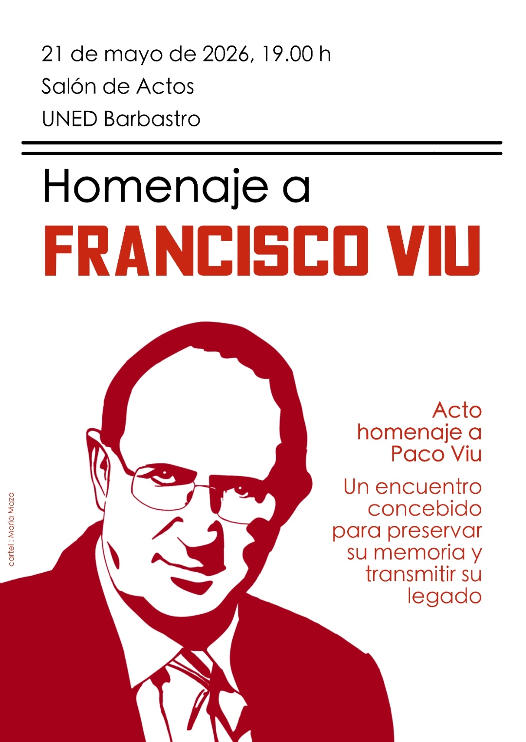 Homenaje póstumo al Alcalde Francisco Viu este 21 de mayo