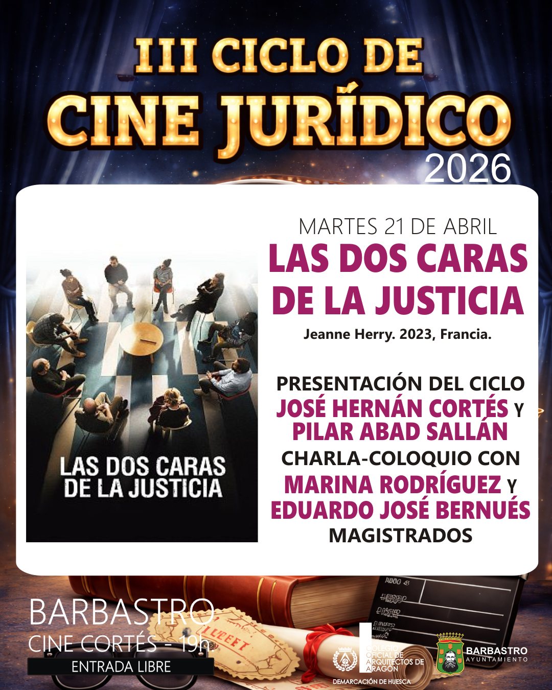 Tercera edición del ciclo de Cine Jurídico